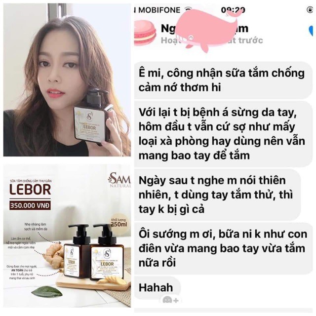 Sữa Tắm Cho Bé Thư Giãn Chống Cảm Lebor 450Ml - Dịu Nhẹ Cho Da Bé Không Cay Mắt Cho Trẻ Em [Sam Natural]