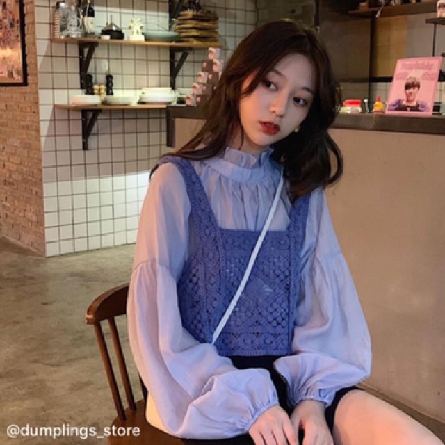 Set áo voan + áo len