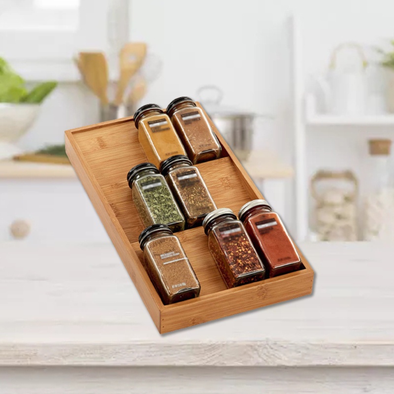 Yu Spice Rack Organizer Khay đựng gia vị 3 tầng Kệ đựng gia vị 12 lọ