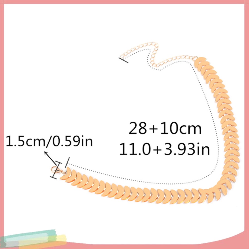 Vòng Cổ Choker Bằng Hợp Kim Họa Tiết Lá Độc Đáo Cá Tính Cho Nữ