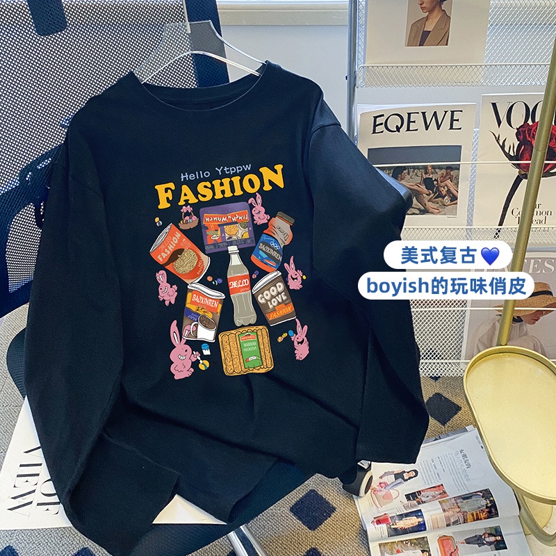 NRVP Áo Thun Nữ Dài Tay Thời Trang Hàn Quốc 2023