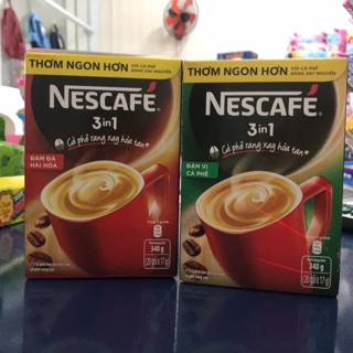 Hộp 20 gói Cafe hoà tan Nescafe 340g