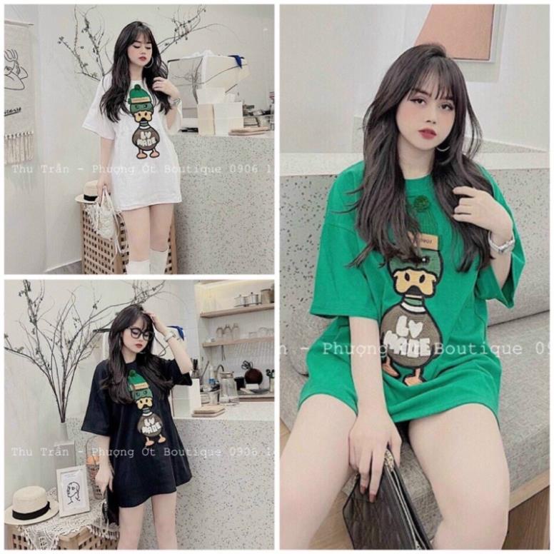 Áo Thun Vintage Unisex Rubystore🌸 Phông Ngắn Tay Lỡ Form Rộng Đẹp, In Hình Chú Vịt Đội Mũ Len Cá Tính Nam Nữ Ulzzang 🌸