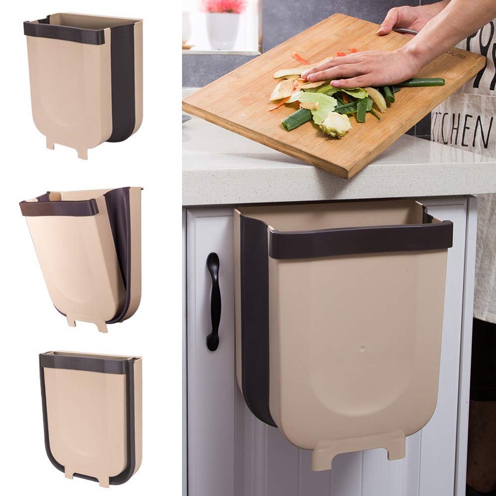 Thùng Rác Gấp Gọn Thông Minh Treo Cạnh Tủ Sau Xe Ô tô Tiện Lợi