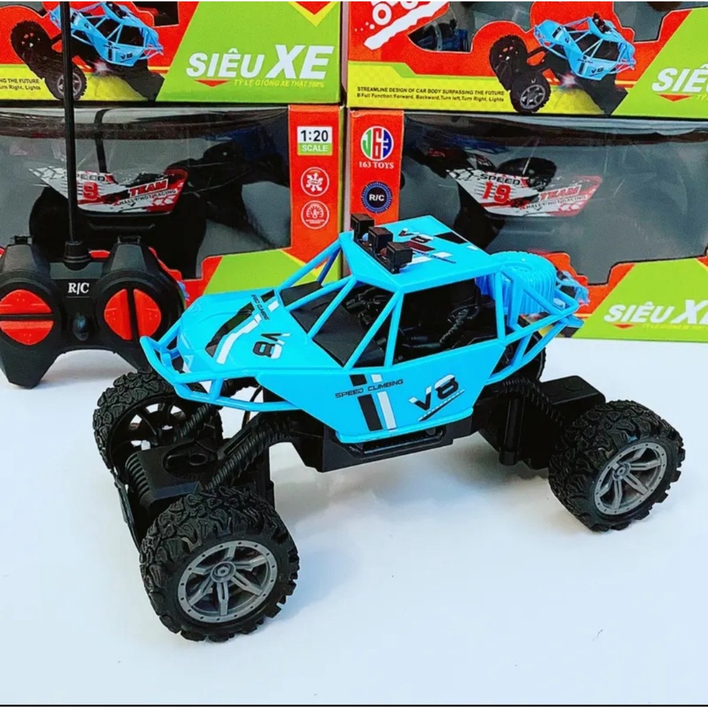 Đồ Chơi Xe Địa Hình Điều Khiển 4 CHIỀU, Siêu Xe Ô Tô Địa Hình Điều Khiển Từ Xa Như Thật 1:20