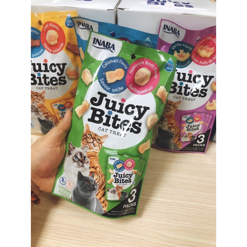 Snack bánh thưởng dạng mềm INABA JUICY BITES