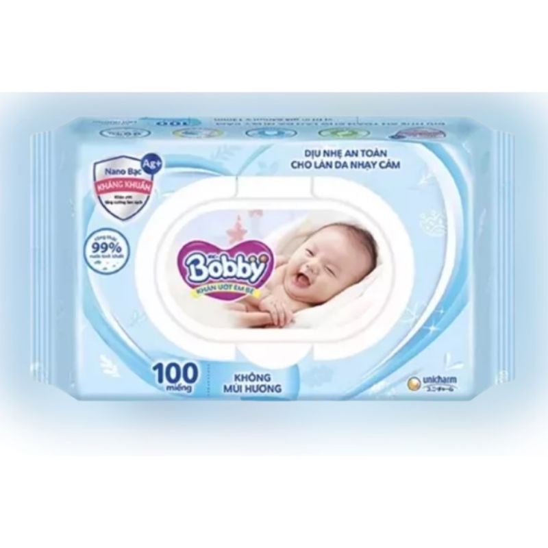 khăn ướt Bobby 100 miếng