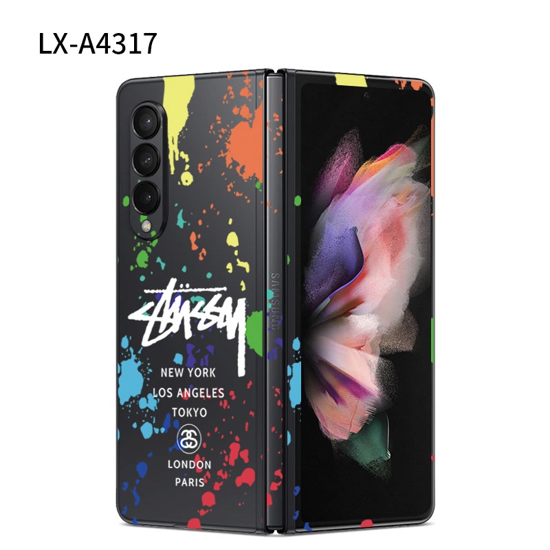 Ốp Điện Thoại Trong Suốt Chống Trầy Xước Họa Tiết Hoạt Hình Cho Samsung Galaxy Z Fold 4 3 Galaxy Z Fold4 5G