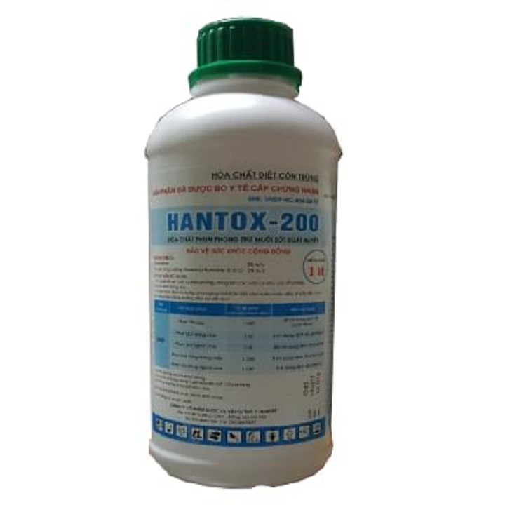 [HOT] Hantox 200 1L - Thuốc phun ruồi, muỗi, kiến, gián, côn trùng, bọ chét hiệu quả