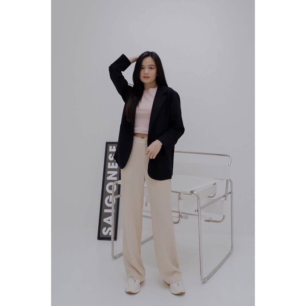 Quần tây nữ ống suông basic_Nhienvintage AQ383