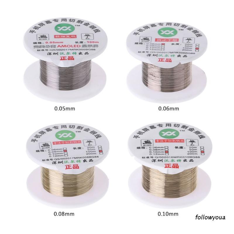 Cuộn dây cắt màn hình LCD 100m bằng hợp kim vàng chất lượng