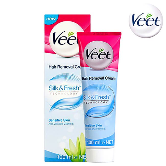 KEM TẨY LÔNG VEET SILK &amp; FRESH 100ml