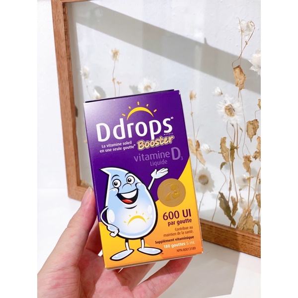 Vitamin D3 Ddrops Booster 600 IU cho bé từ 1 tuổi