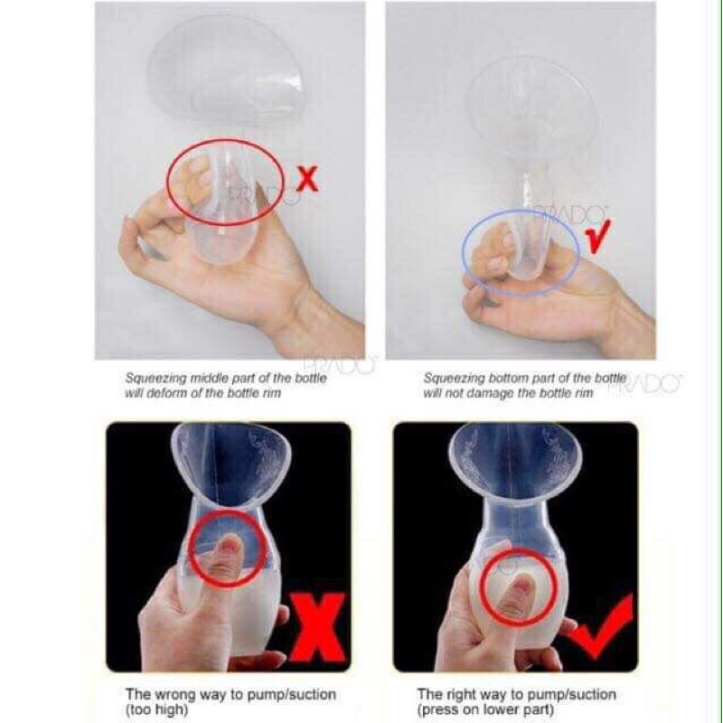 Cốc hứng sữa cmbear, phễu hứng sữa