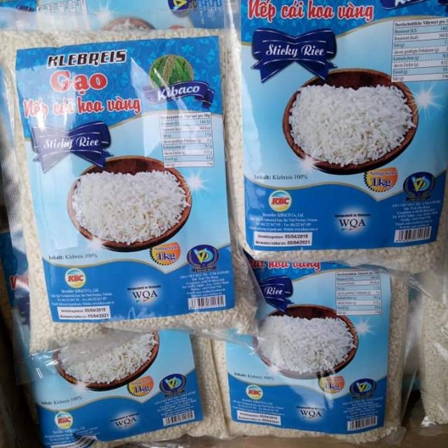 Gạo nếp cái hoa vàng hàng loại 1 xuất khẩu 1kg