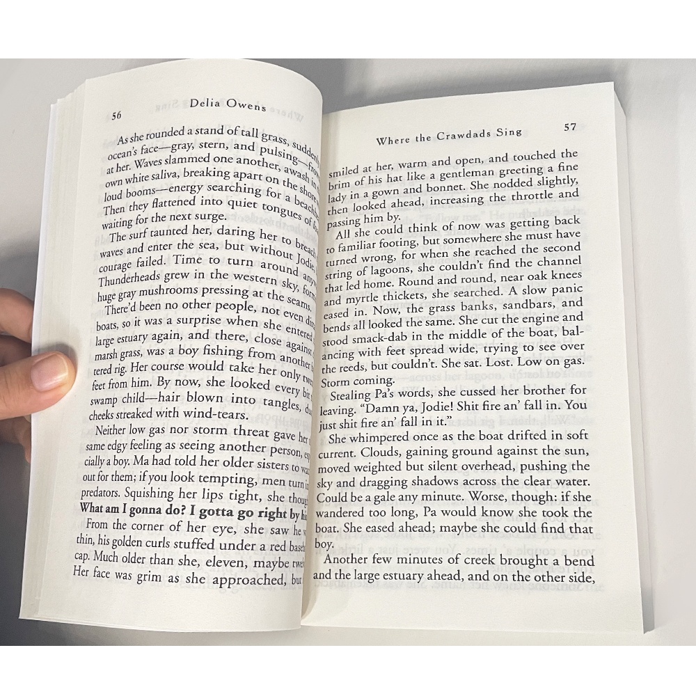 Nơi Hát Tiểu Thuyết Tiếng Anh Hát the Crawdads Hát Crawdads Hát Cô Gái Sâu Trong Đầm Phim Tăng Trưởng Nguyên Bản Tự Nhiên Lagu Sách Tiếng Anh