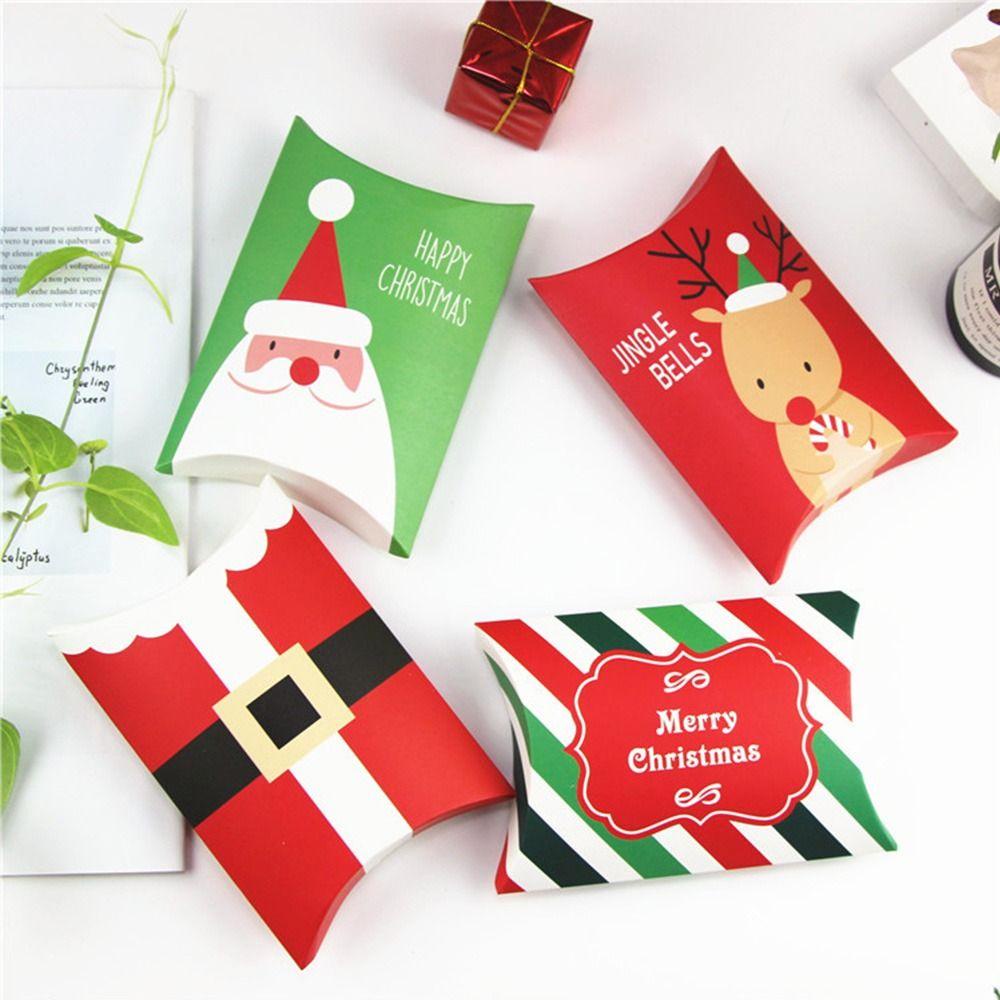 CHOOKEY Hộp Đựng Bánh Quy In Chữ Merry Christmas