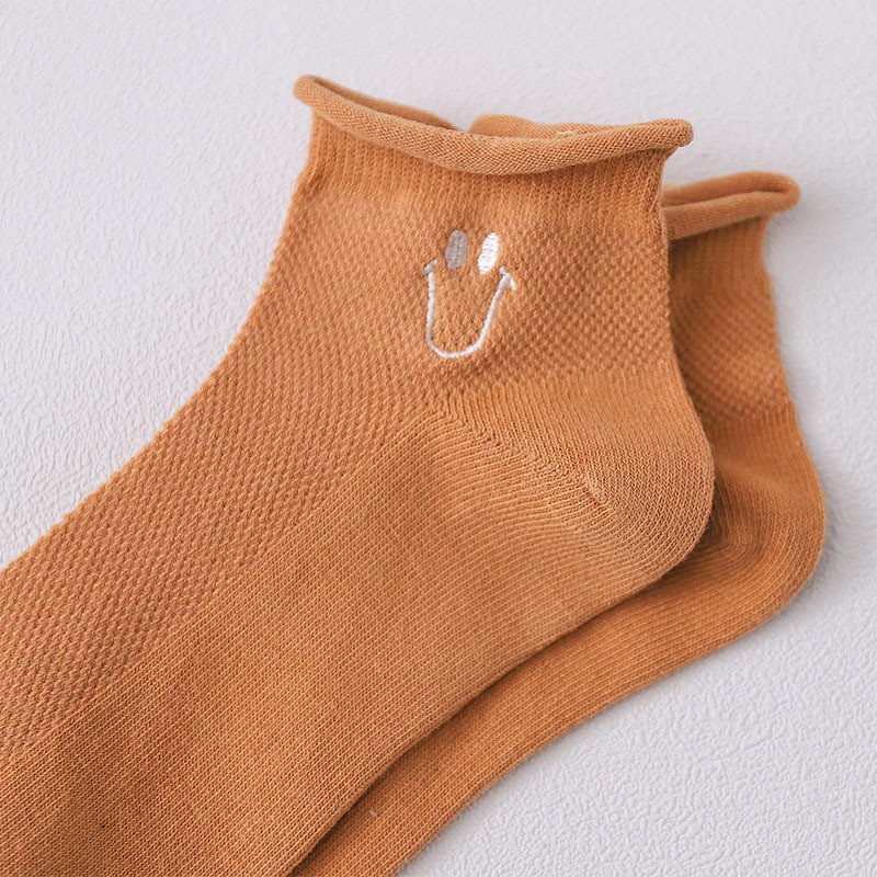 [SET 5 ĐÔI] Vớ Nữ Cổ Ngắn Cao Cấp Họa Tiết Cute, Tất Nữ Cotton mềm mịn, thoáng mát khử mùi