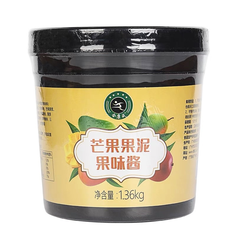 [GIÁ SỈ] Mứt Kiwi/Xoài người xanh Hekhang 1.36kg (hũ) (Mứt rất sệt, miếng xoài nguyên miếng, rõ màu sắc)