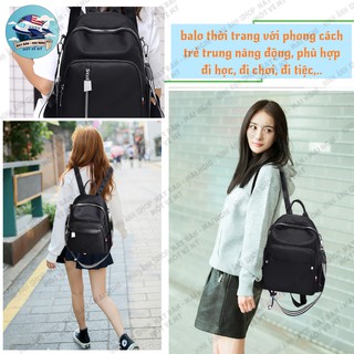 Balo Thời Trang Nhỏ Gọn Màu Đen