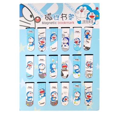 Bookmark Nam Châm Magnet ( Đánh Dấu Sách ) Truyện Doraemon (Doremon) - Bộ 6 Cái