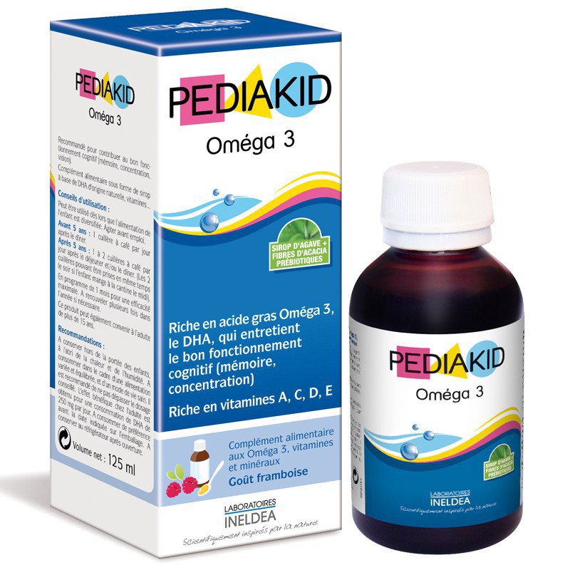Pediakid Omega 3 và DHA 125ml cho bé từ 6 tháng tuổi