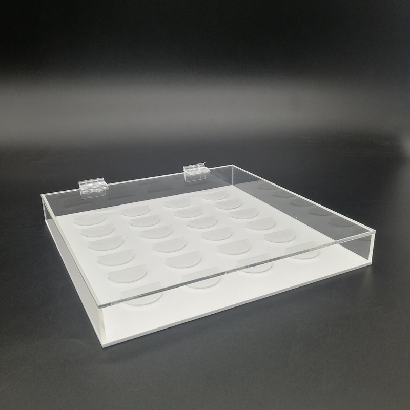 Set 12 Cặp Lông Mi Giả Bằng Acrylic Trong Suốt Trưng Bày