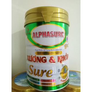 Sữa bột Alphasure Xương Khớp 900g [30+ tuổi] – Ngừa loãng xương, cân bằng huyết áp, hỗ trợ tim mạch - Sữa xương khớp