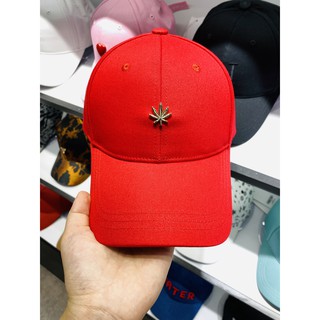 Nón Hater Cap logo hình lá 🍁 màu đỏ mã HU-21