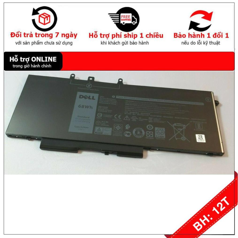 [BH12TH] Pin Laptop Dell Precision 3520 3530 7520 Latitude E5480 E5580 E5490 E5491 E5590 Mã Pin GJKNX Loại 68WH