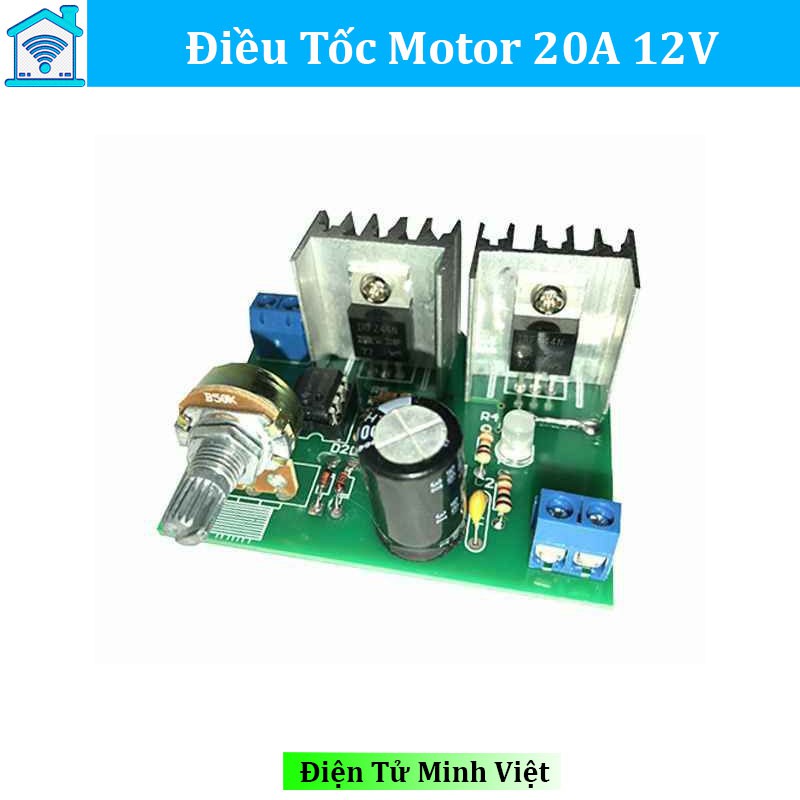 Điều Tốc Motor 20A 12V Điều Khiển Động Cơ DC