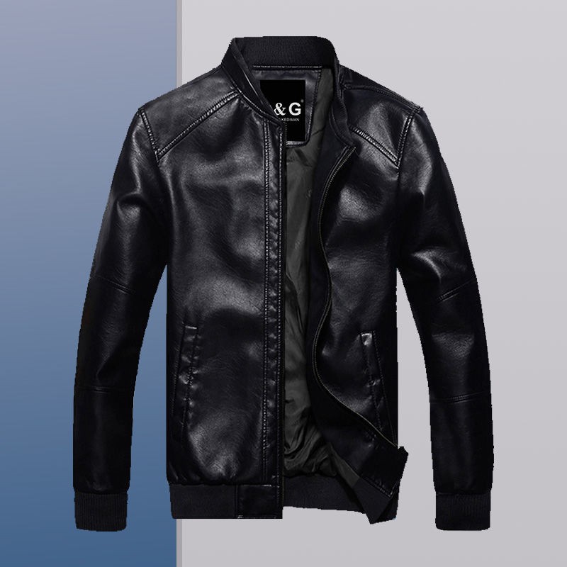 Áo Khoác Da Lót Nhung Dày Dặn Giữ Ấm Mùa Đông Phong Cách Hàn Quốc Cho Nam Giới | BigBuy360 - bigbuy360.vn