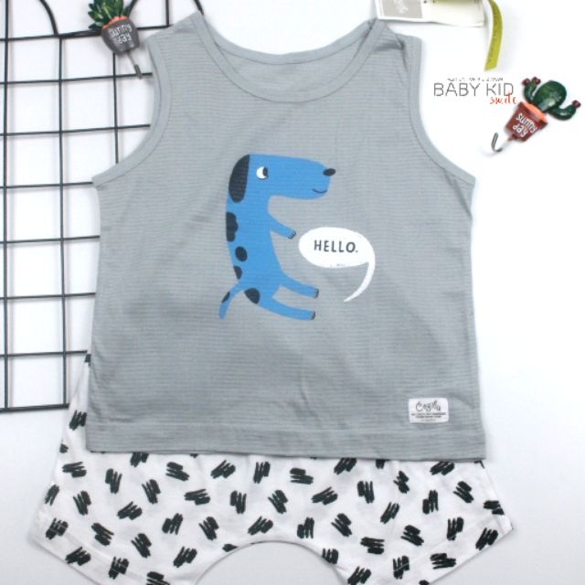 Bộ ba lỗ cotton Cogibi giấy hình chú cún dễ thương