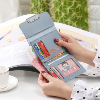 COD Women's Short Wallet Print Solid Color Female \ Student Wallet \ Premium Leather Purse