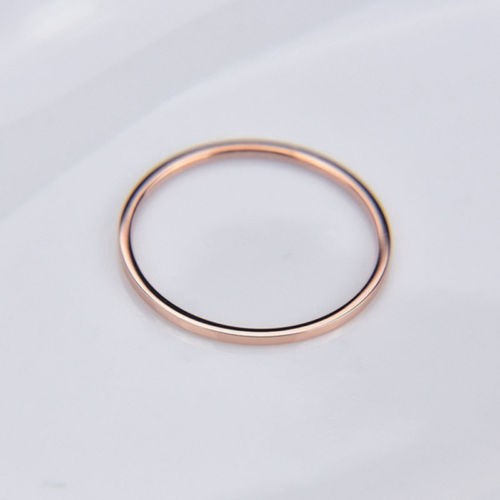 COD Korea woman simple gold rose gold rings size 5-10 jewelry gift