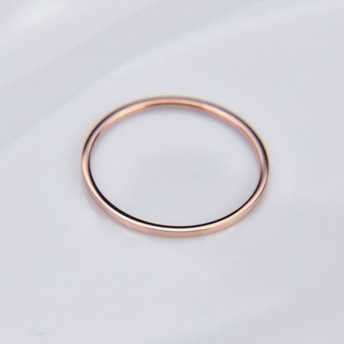 COD Korea woman simple gold rose gold rings size 5-10 jewelry gift | WebRaoVat - webraovat.net.vn