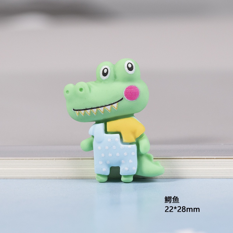 Set 10 phụ kiện resin dán trang trí điện thoại hình động vật dễ thương