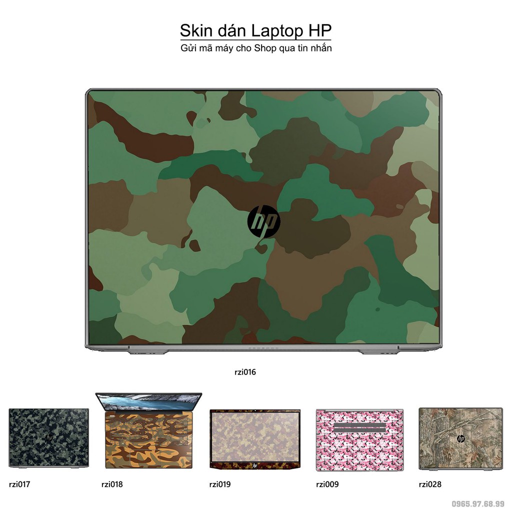 Skin dán Laptop HP in hình rằn ri nhiều mẫu 3 (inbox mã máy cho Shop)