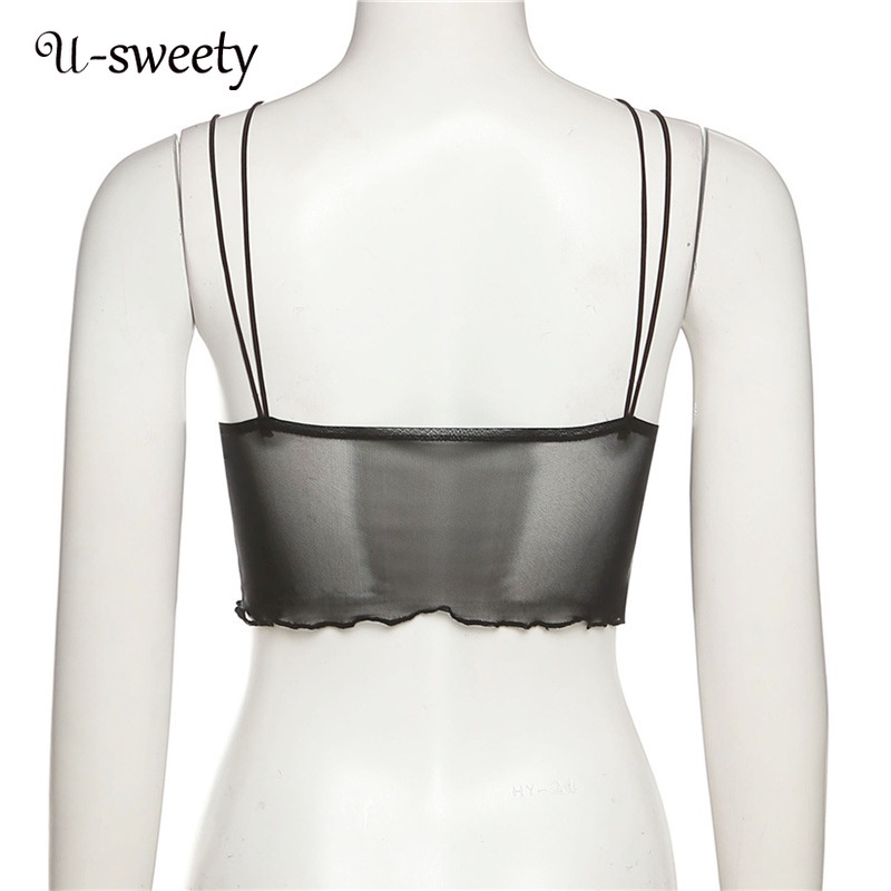 Áo Tank Top Hai Dây Màu Sắc Thời Trang Quyến Rũ Cho Nữ