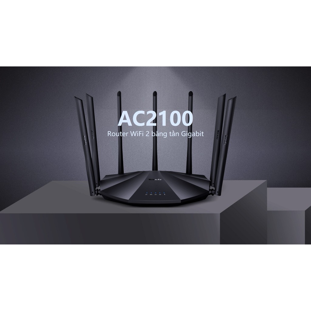 Bộ Phát Wifi Tenda AC23 Router Hai Băng Tần AC2100 Gigabit - Hàng Chính Hãng