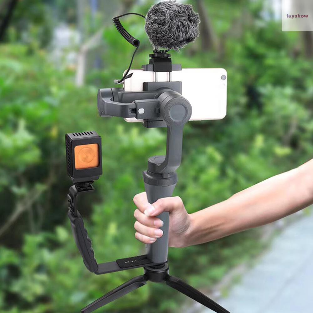 Giá Đỡ Chữ L Gắn 2 Tay Cầm Chống Rung Dji Osmo Mobile Zhiyun Smooth 4