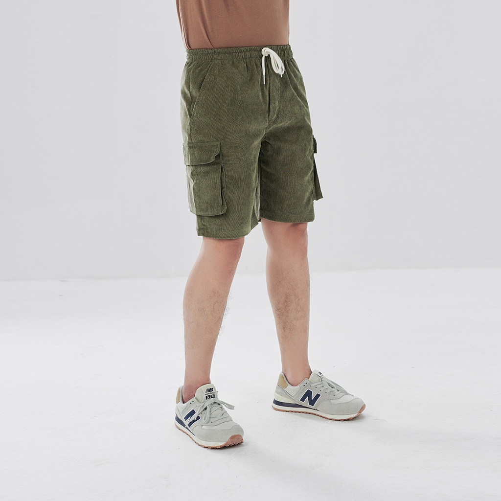 Quần Short Đùi Túi Hộp Nhung Tăm Nam Nữ ROUGH Trẻ Trung, Cá Tính