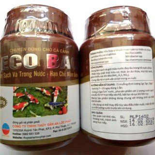 Men vi sinh cho hồ cá Koi Eco bac- Men vi sinh hỗ trợ phân hủy chất thải, giảm thiếu khí độc