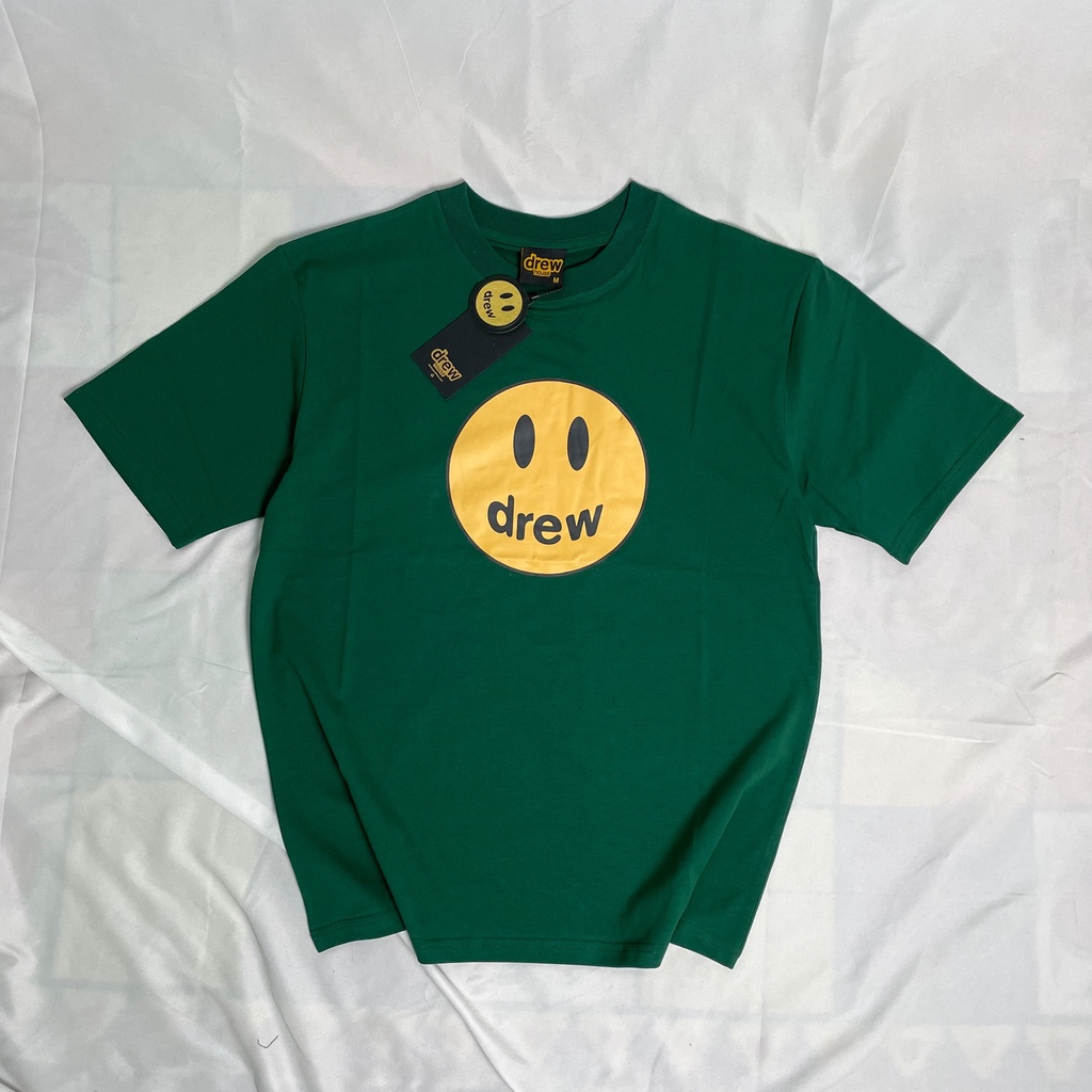 Áo thun unisex tay lỡ nam nữ, Drew House mặt cười Form rộng, chất Cotton, thời trang cá tính phong cách Hàn Quốc | BigBuy360 - bigbuy360.vn