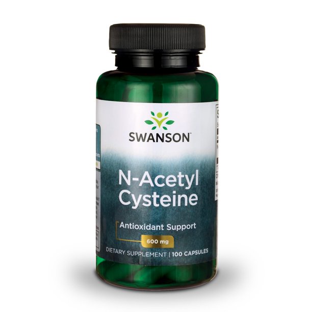 Swanson N-Acetyl Cysteine (NAC) 600mg - Viên Uống Giải Độc Gan, Phục Hồi, Mát Gan Và Chống Oxy Hóa 100 viên