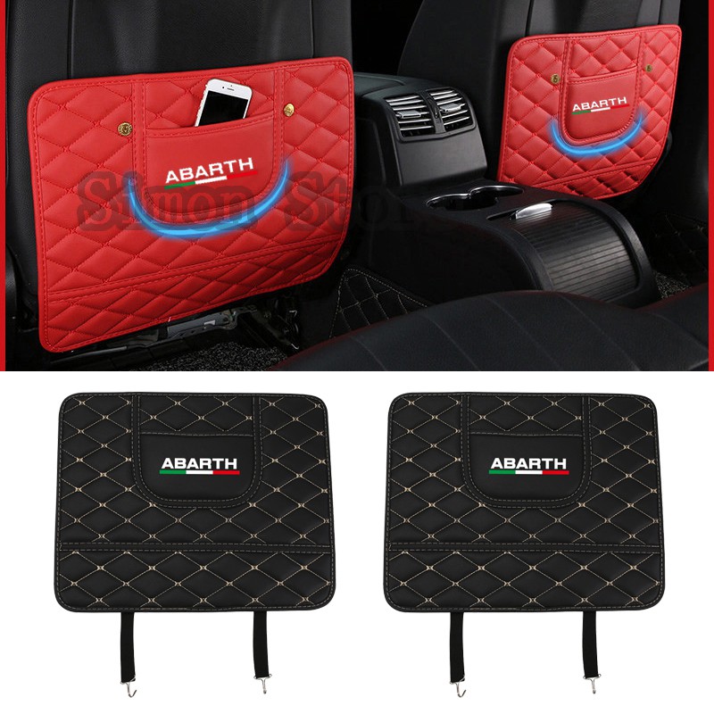 Set 2 tấm lót ghế ngồi xe hơi chống đạp cho Abarth 595 500 Fiat500 Fiat131