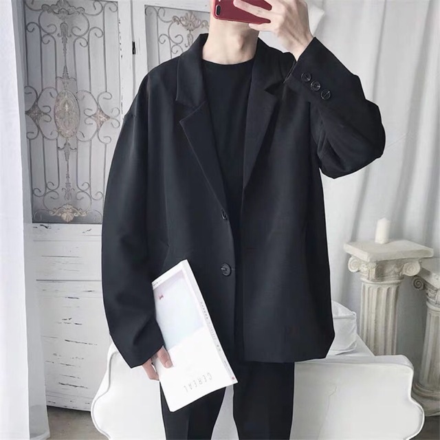 Áo khoác blazer phong cách Hong Kong thời trang xuân thu cho nam
