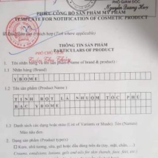 Tinh bột nhuộm tóc thảo dược YBOME