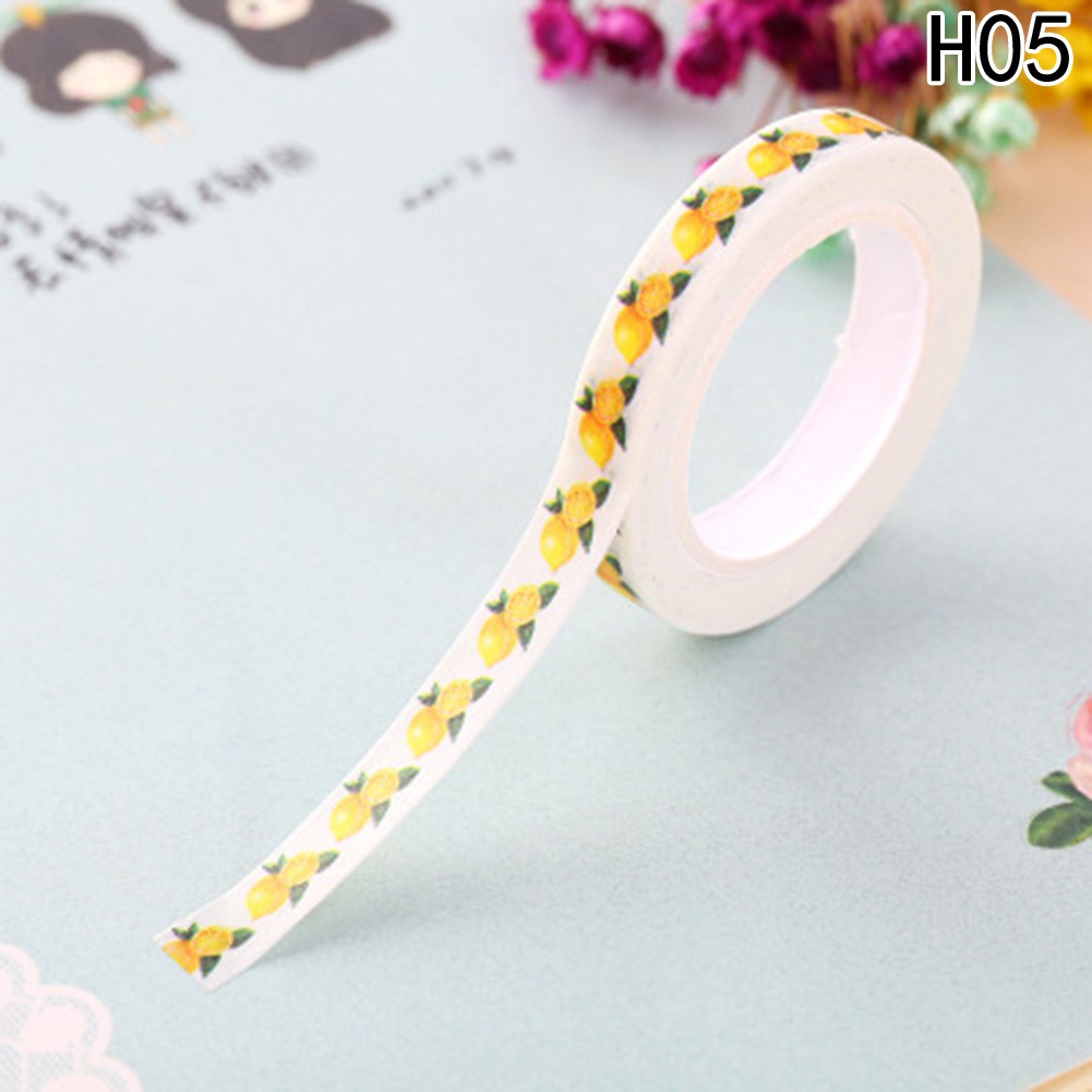 Mới Cuộn Băng Keo Giấy Washi In Họa Tiết Hoạt Hình Dễ Thương Trang Trí Sổ Tay