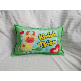 Gối nằm handmade trâu vàng